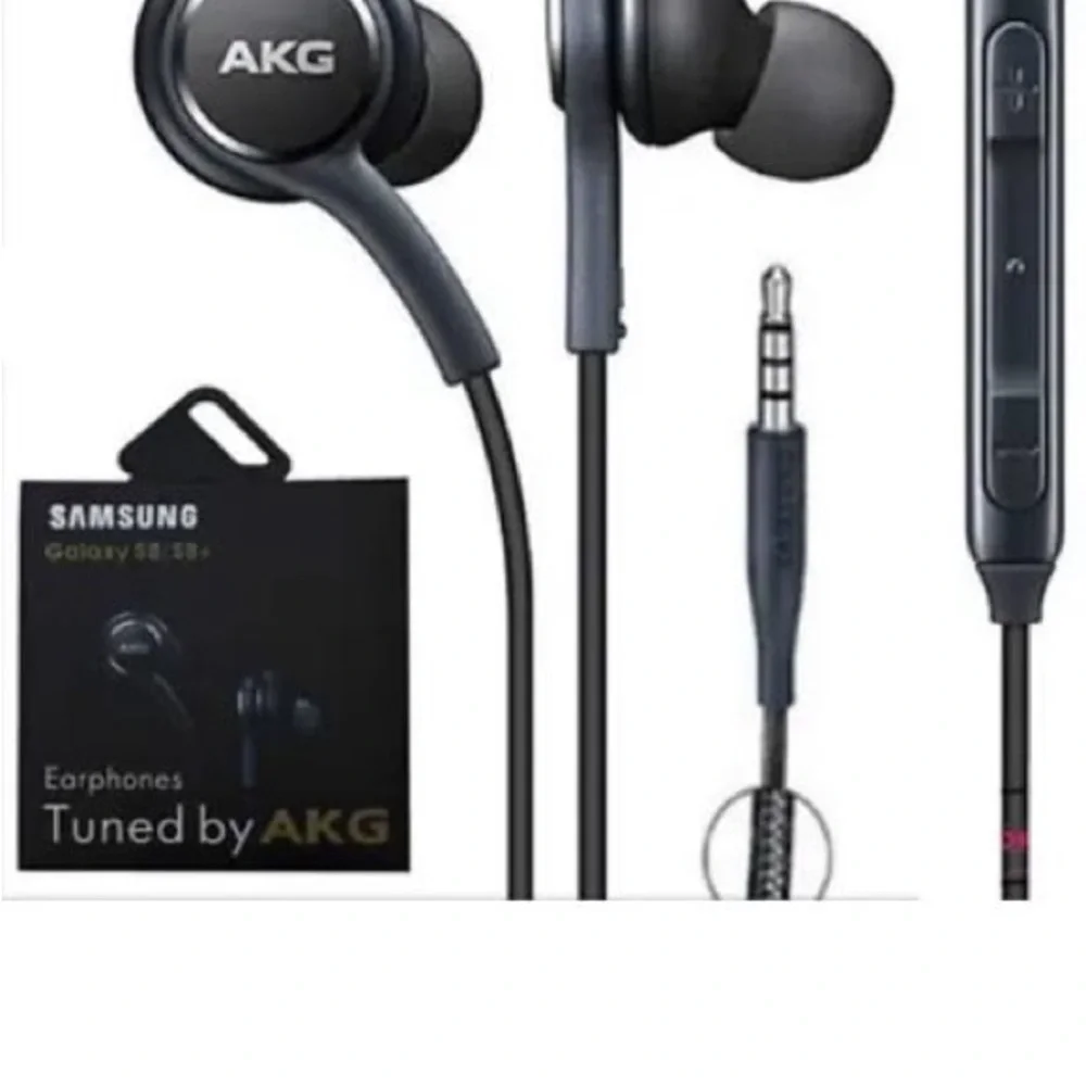 New (2) pack Samsung Galaxy AKG wired 3.5mm Earphones with mic headphones